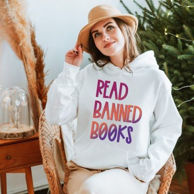 Read Banned Books Gradient Unisex Hoodie JSH1373