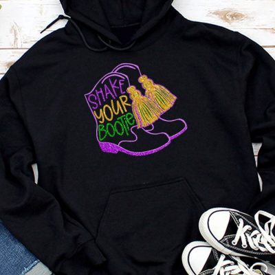 Shake Your Bootie Mardi Gras Hoodie MHS1218