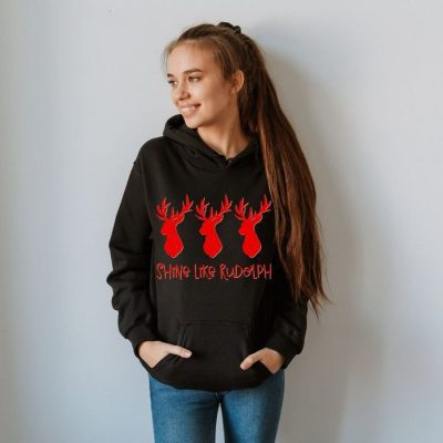 Shine Like Rudolph Christmas Unisex Hoodie JSH1312