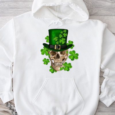 Sugar Skull Saint Patricks Day of Dead Hoodie MHS1284