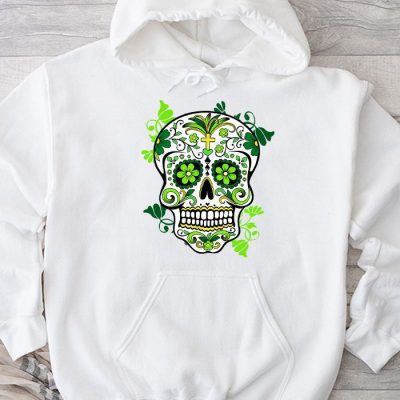 Sugar Skull Saint Patricks Day of Dead Hoodie MHS1285