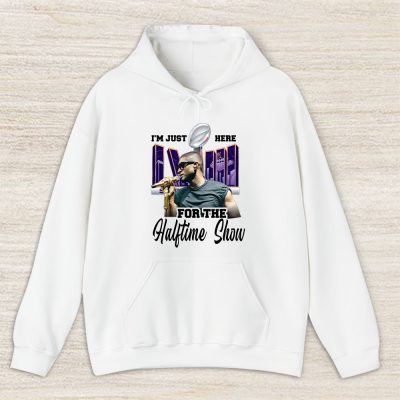 Super Bowl 2024 Usher Im Just Here For The Halftime Show LVIII Pullover Hoodie For Fan TBH1214