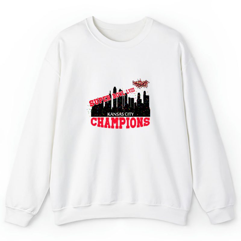 Super Bowl Kansas City Chiefs Champions LVIII 2024 Unisex Sweatshirt For Fan TBS1238