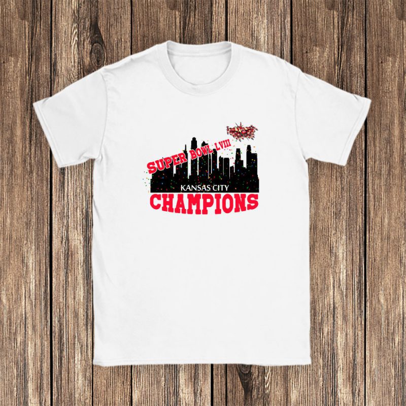 Super Bowl Kansas City Chiefs Champions LVIII 2024 Unisex T-Shirt For Fan TBT1238