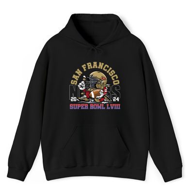 Super Bowl LVIII x Sf Team x NFL x American Football x San Francisco 49ers x Champoin 2024 Pullover Hoodie For Fan TBH1291
