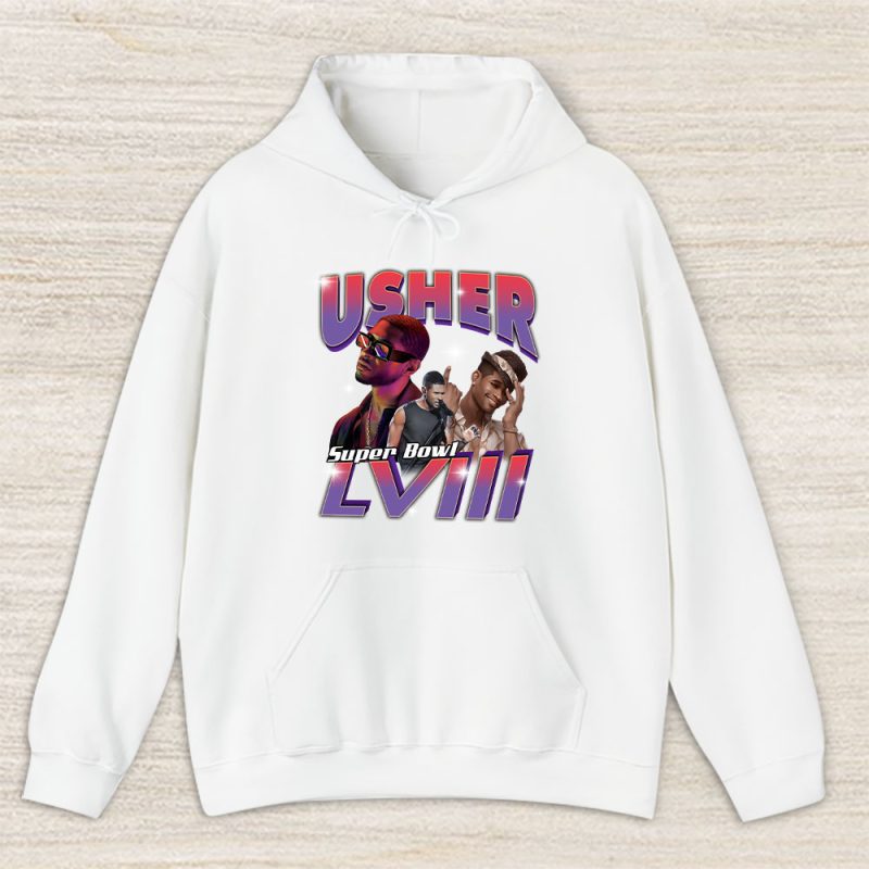 Super Bowl LVIII x Usher x NFL x American Football Pullover Hoodie For Fan TBH1233