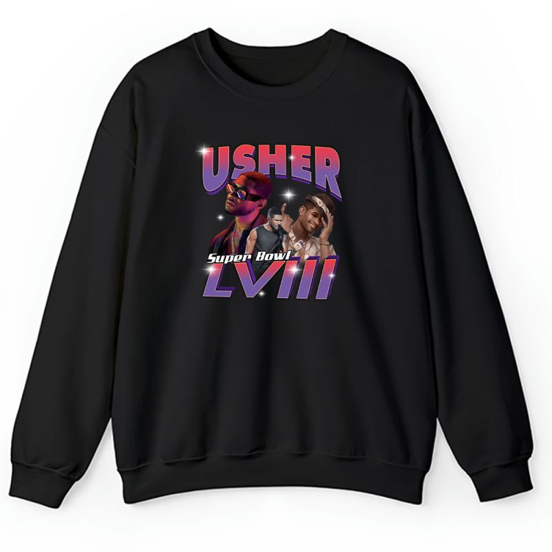 Super Bowl LVIII x Usher x NFL x American Football Unisex Sweatshirt For Fan TBS1233