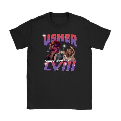 Super Bowl LVIII x Usher x NFL x American Football Unisex T-Shirt For Fan TBT1233