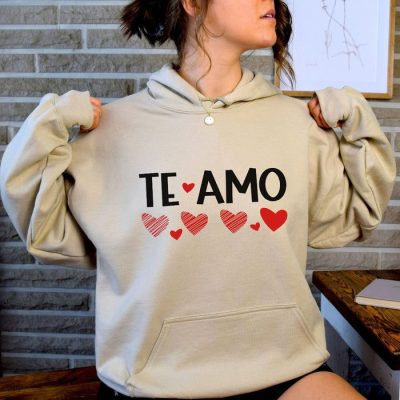 Te Amo Hearts Unisex Hoodie JSH1011