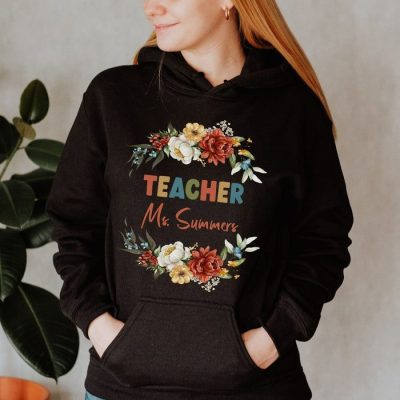 Teacher Circular Floral Customized Unisex Hoodie JSH1001