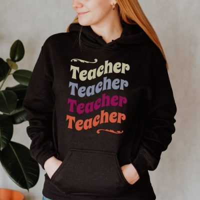 Teacher Retro Wave Unisex Hoodie JSH1354