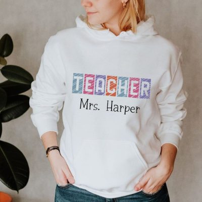 Teacher Text Block Customized Unisex Hoodie JSH1413
