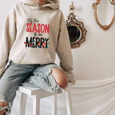 Tis The Season To Be Merry Christmas Lights Unisex Hoodie JSH1223
