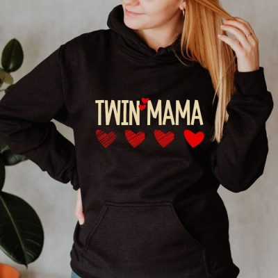 Twin Mama Multi Hearts Unisex Hoodie JSH1008