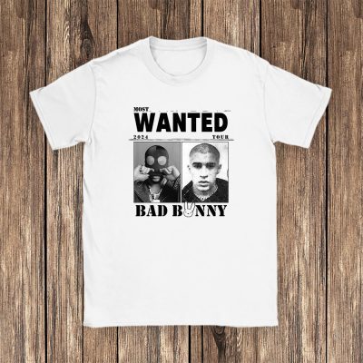 Bad Bunny Most Wanted Tour Bb White Unisex T-Shirt TAT1239