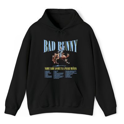 Bad Bunny Nadie Sabe Black Unisex Hoodie TAH1416