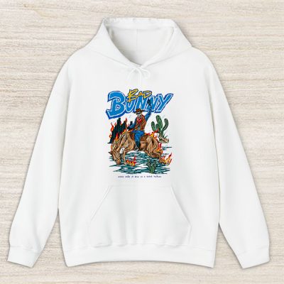 Bad Bunny Nadie Sabe White Unisex Hoodie TAH1413