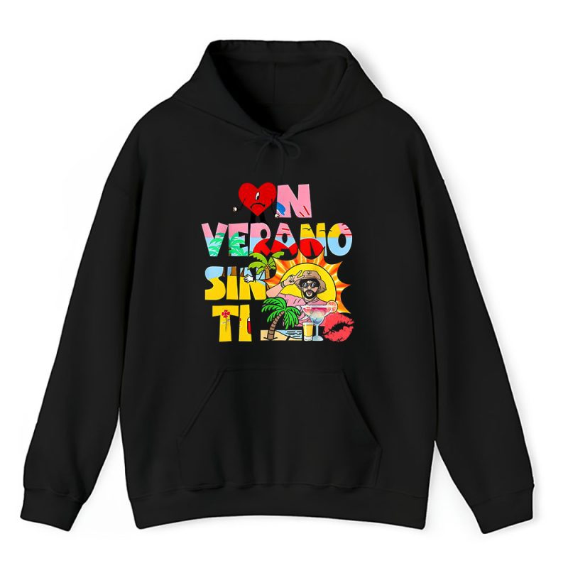 Bad Bunny Un Verano Sin Ti Black Unisex Hoodie TAH1238