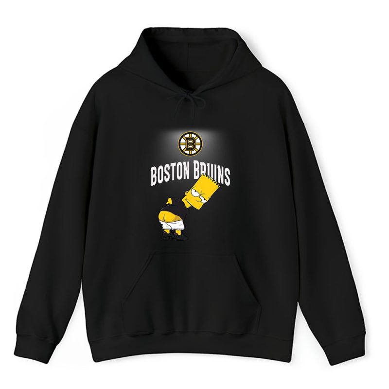 Bart Simpson X Boston Bruins Team X NHL X Hockey Fan Unisex Hoodie TAH1244