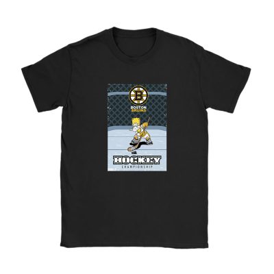 Bart Simpson X Boston Bruins Team X NHL X Hockey Fan Unisex T-Shirt TAT1243