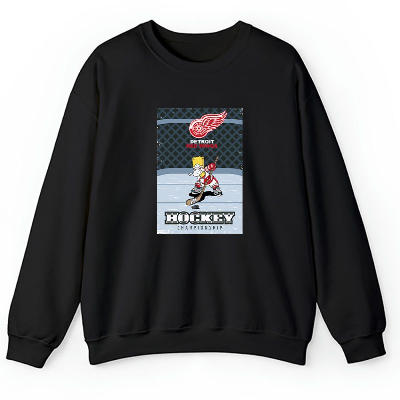 Bart Simpson X Detroit Red Wings Team X NHL X Hockey Fan Unisex Sweatshirt TAS1249