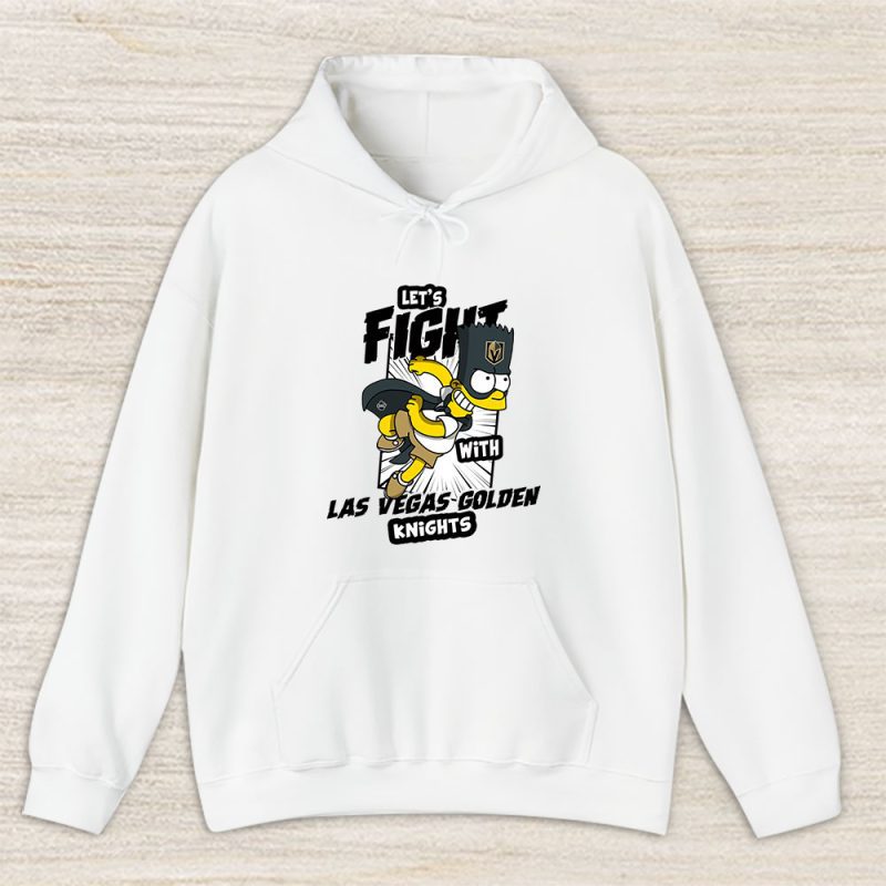 Bart Simpson X Las Vegas Golden Knights Team X NHL X Hockey Fan Unisex Hoodie TAH1272