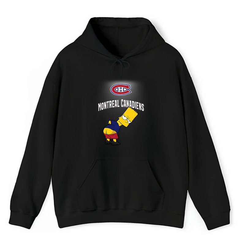 Bart Simpson X Montreal Canadiens Team X NHL X Hockey Fan Unisex Hoodie TAH1253