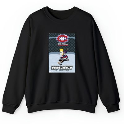 Bart Simpson X Montreal Canadiens Team X NHL X Hockey Fan Unisex Sweatshirt TAS1252