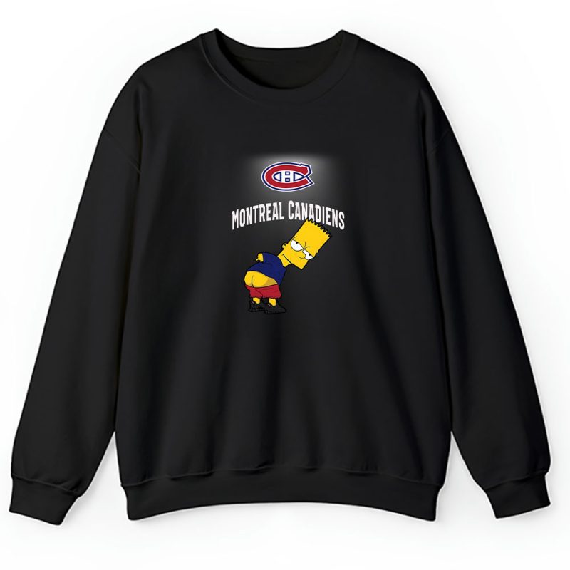 Bart Simpson X Montreal Canadiens Team X NHL X Hockey Fan Unisex Sweatshirt TAS1253