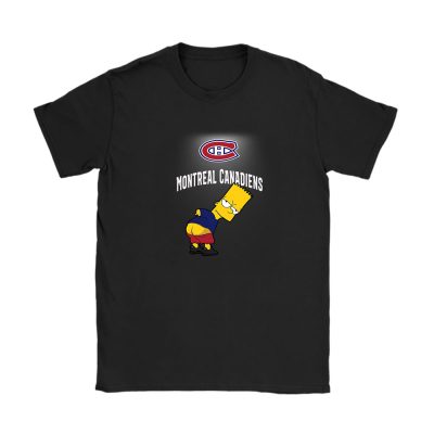 Bart Simpson X Montreal Canadiens Team X NHL X Hockey Fan Unisex T-Shirt TAT1253