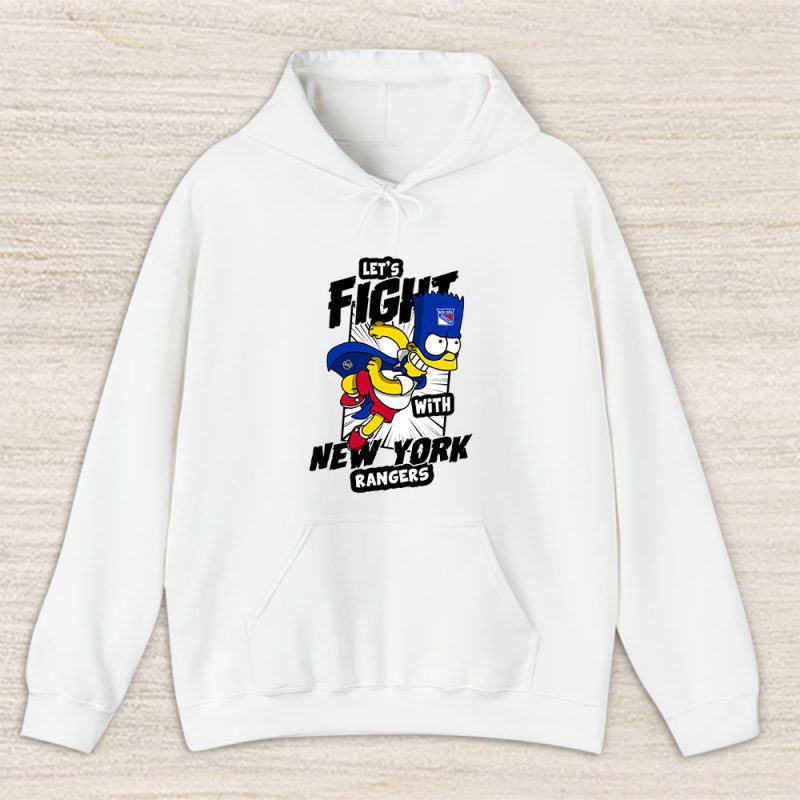 Bart Simpson X New York Rangers Team X NHL X Hockey Fan Unisex Hoodie TAH1257