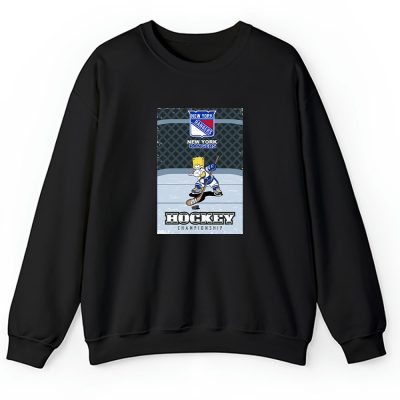 Bart Simpson X New York Rangers Team X NHL X Hockey Fan Unisex Sweatshirt TAS1255