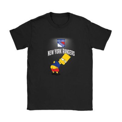 Bart Simpson X New York Rangers Team X NHL X Hockey Fan Unisex T-Shirt TAT1256