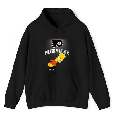 Bart Simpson X Philadelphia Flyers Team X NHL X Hockey Fan Unisex Hoodie TAH1259