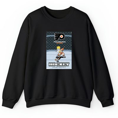 Bart Simpson X Philadelphia Flyers Team X NHL X Hockey Fan Unisex Sweatshirt TAS1258