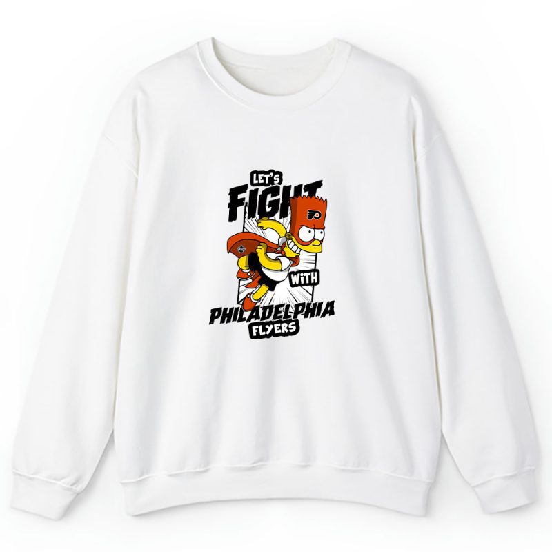 Bart Simpson X Philadelphia Flyers Team X NHL X Hockey Fan Unisex Sweatshirt TAS1260