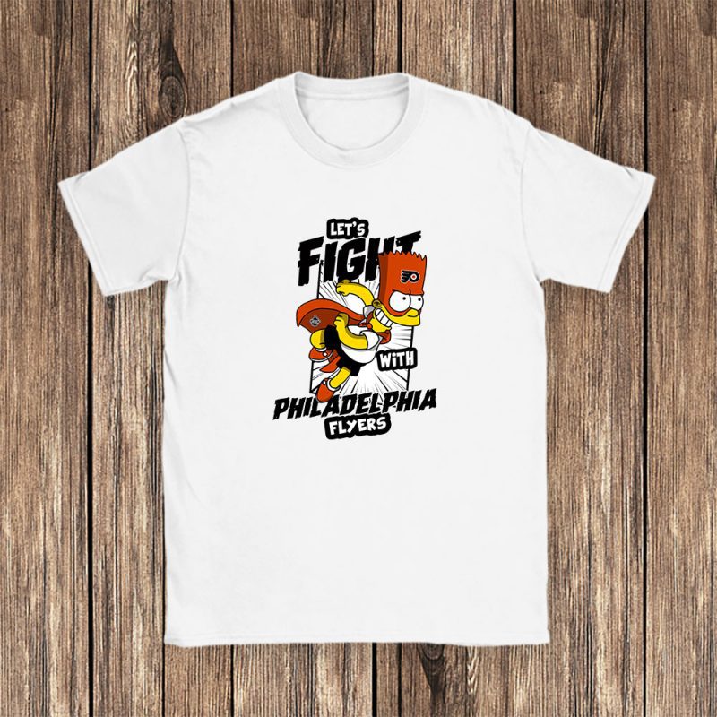Bart Simpson X Philadelphia Flyers Team X NHL X Hockey Fan Unisex T-Shirt TAT1260