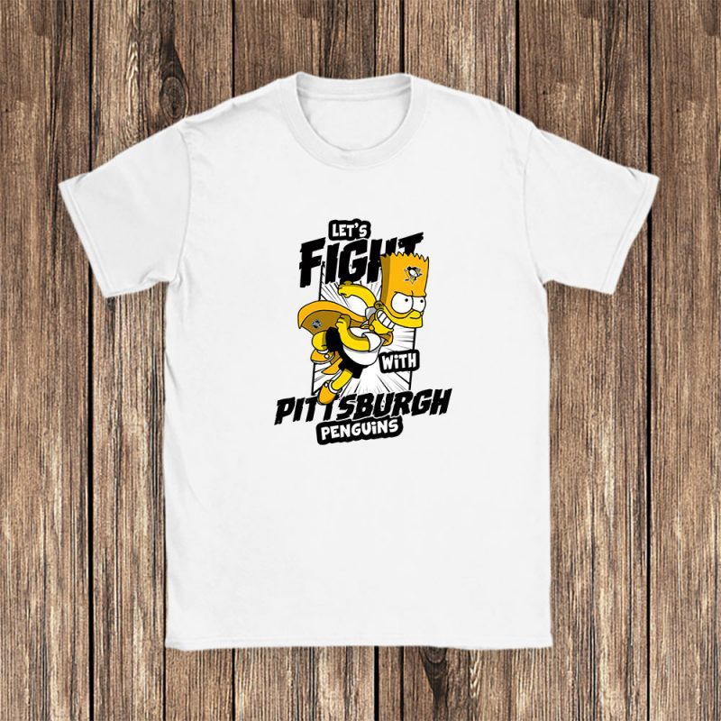 Bart Simpson X Pittsburgh Penguins Team X NHL X Hockey Fan Unisex T-Shirt TAT1263