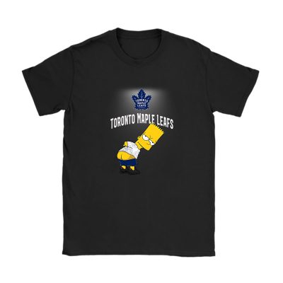 Bart Simpson X Toronto Maple Leafs Team X NHL X Hockey Fan Unisex T-Shirt TAT1265
