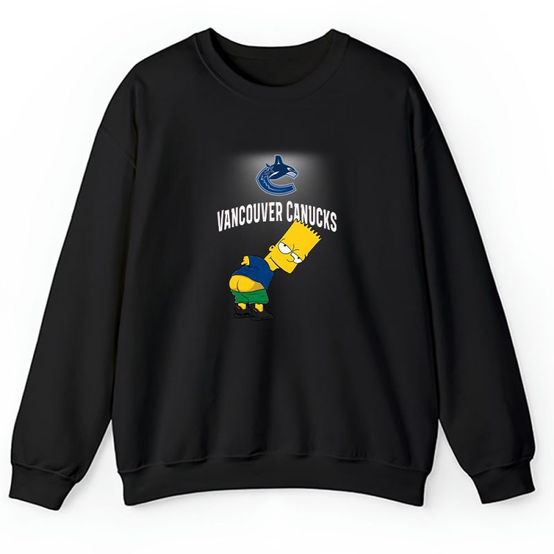 Bart Simpson X Vancouver Canucks Team X NHL X Hockey Fan Unisex Sweatshirt TAS1268