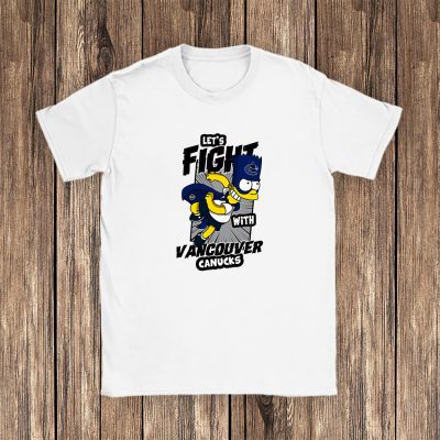 Bart Simpson X Vancouver Canucks Team X NHL X Hockey Fan Unisex T-Shirt TAT1269