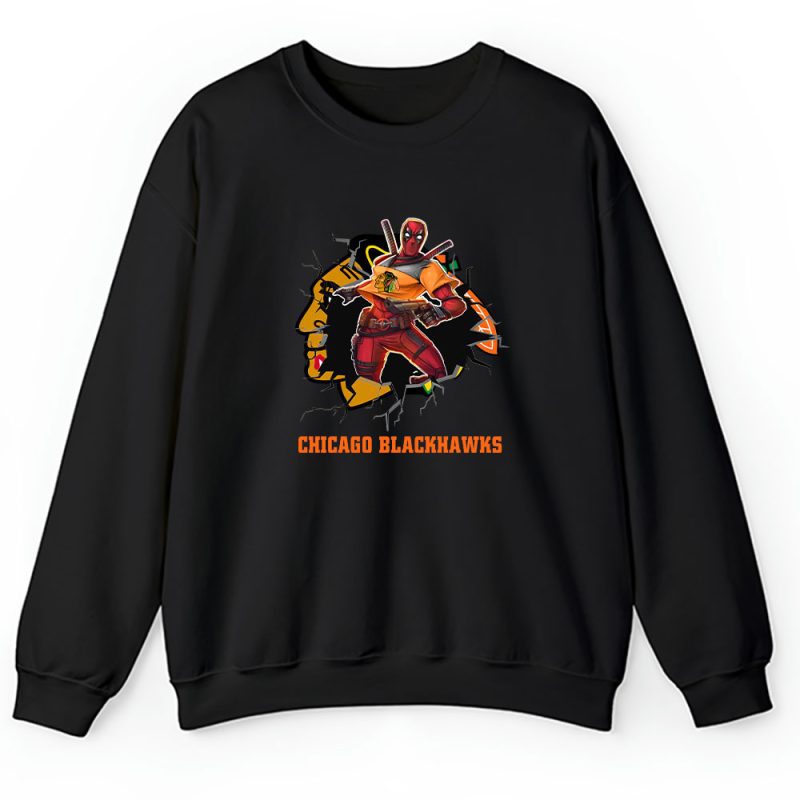 Deadpool NHL Chicago Blackhawks Unisex Sweatshirt TAS1181