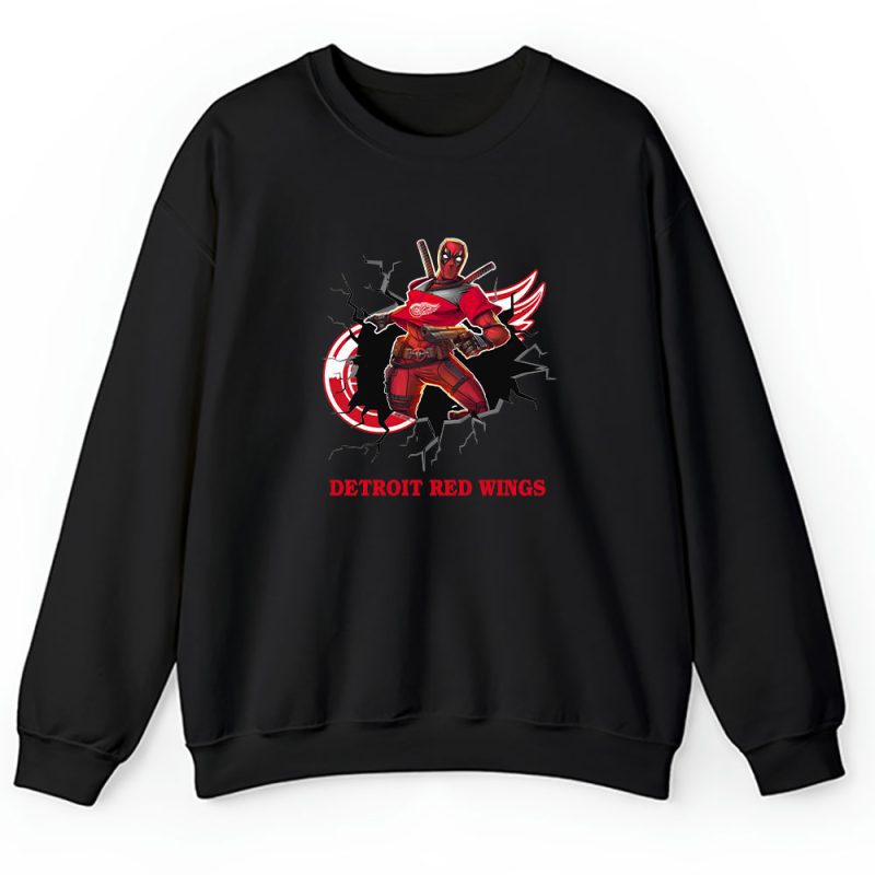 Deadpool NHL Detroit Red Wings Unisex Sweatshirt TAS1186