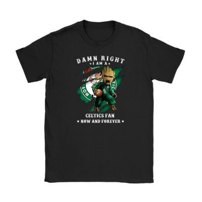 Groot Damn Right NBA Basketball X Boston Celtics Team Unisex T-Shirt TBT1530