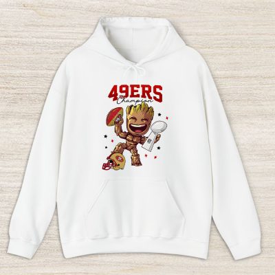 Groot X Champion Cup X San Francisco 49ers Team Unisex Hoodie TAH1069