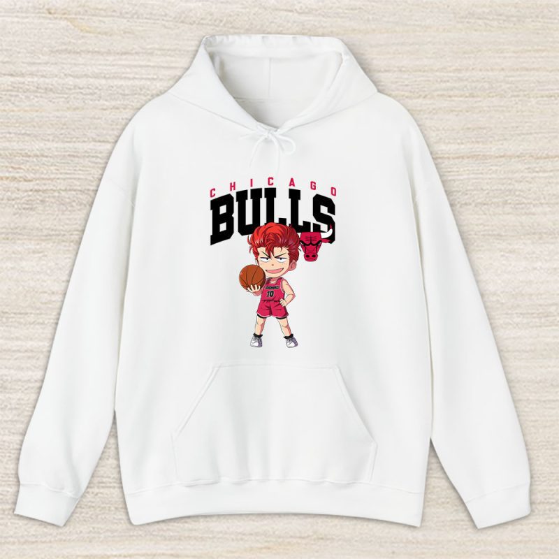 Hanamichi Sakuragi X Slam Dunk X Chicago Bulls Team X NBA X Basketball Unisex Hoodie TAH1285