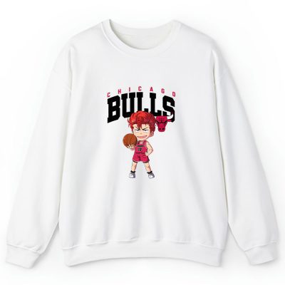 Hanamichi Sakuragi X Slam Dunk X Chicago Bulls Team X NBA X Basketball Unisex Sweatshirt TAS1285