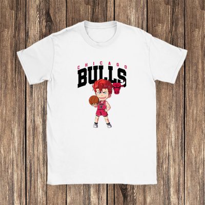 Hanamichi Sakuragi X Slam Dunk X Chicago Bulls Team X NBA X Basketball Unisex T-Shirt TAT1285
