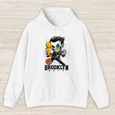 Joker Cartoon With The Champion Cup X Brooklyn Nets Team Unisex Hoodie TBH1596