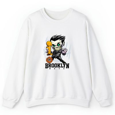 Joker Cartoon With The Champion Cup X Brooklyn Nets Team Unisex Sweatshirt TBS1596